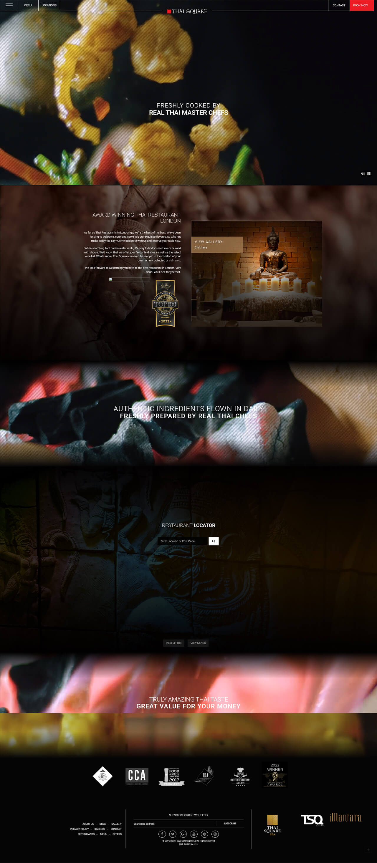 Thai Square Website Screenshots